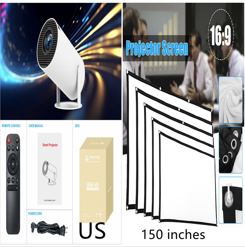 🎬 Proyector HY300 Pro para Cine en Casa – Compacto, Portátil y Potente