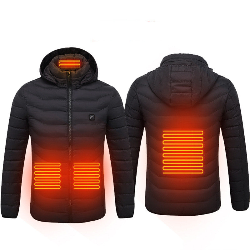 Chaqueta Térmica Calefactable USB para Hombre – Abrigo Eléctrico de Invierno con Calefacción