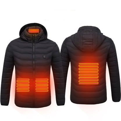 Chaqueta Térmica Calefactable USB para Hombre – Abrigo Eléctrico de Invierno con Calefacción