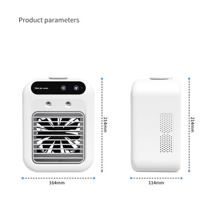 Mini Aire Acondicionado Portátil USB | Ventilador con Nebulización y Enfriamiento por Agua