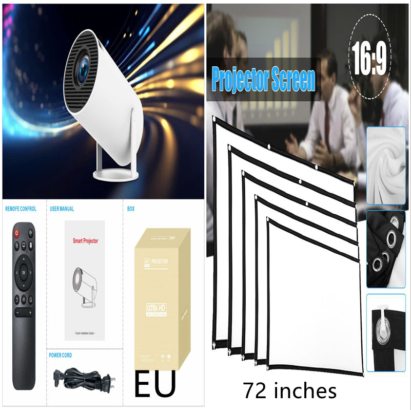 🎬 Proyector HY300 Pro para Cine en Casa – Compacto, Portátil y Potente