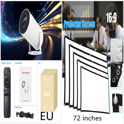 🎬 Proyector HY300 Pro para Cine en Casa – Compacto, Portátil y Potente