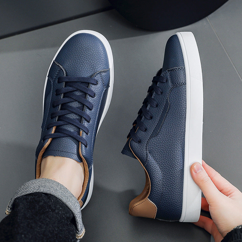 👟 White Sneakers for Men Low-Cut – Casual Spring & Summer Style