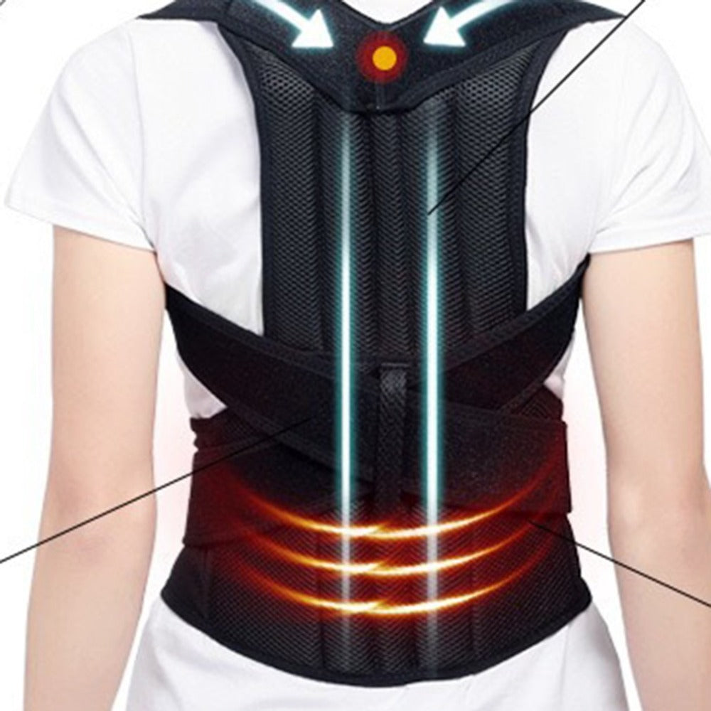 Corrector de Postura Ajustable – Soporte Lumbar y de Espalda para Escoliosis y Dolor