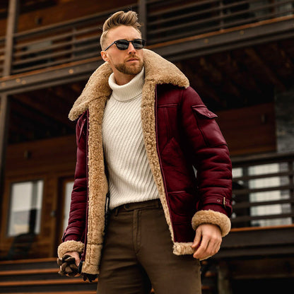 Chaqueta Táctica Militar de Invierno para Hombre con Forro Polar y Cuello de Piel