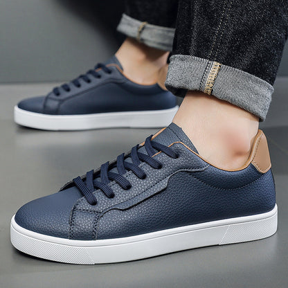 👟 White Sneakers for Men Low-Cut – Casual Spring & Summer Style