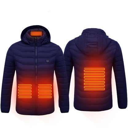 Chaqueta Térmica Calefactable USB para Hombre – Abrigo Eléctrico de Invierno con Calefacción