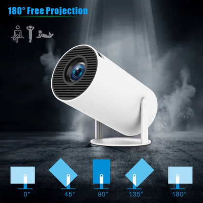 🎬 Proyector HY300 Pro para Cine en Casa – Compacto, Portátil y Potente