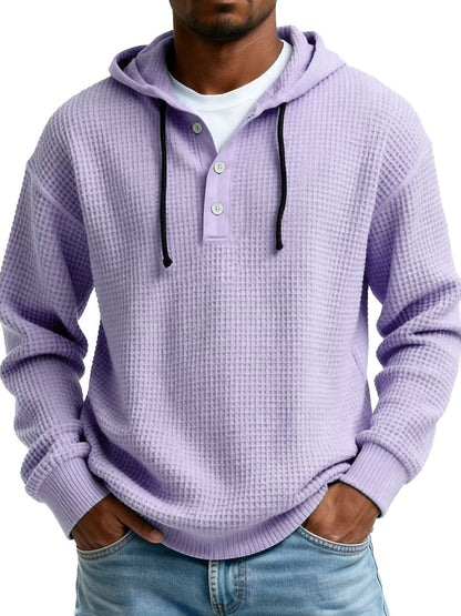 Sudadera Juvenil para Hombre con Capucha y Media Cremallera – Suéter Casual Moderno