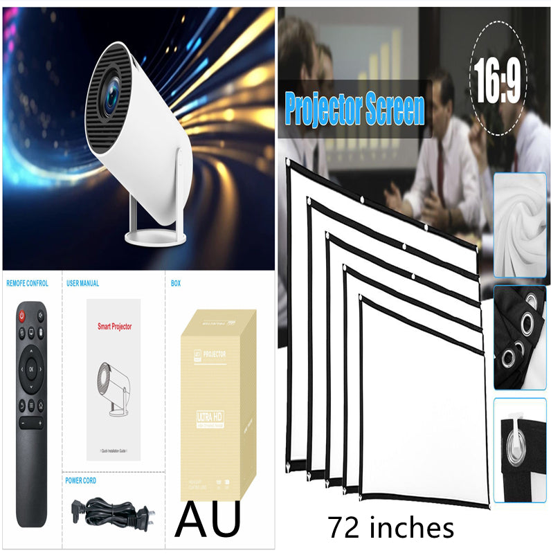🎬 Proyector HY300 Pro para Cine en Casa – Compacto, Portátil y Potente