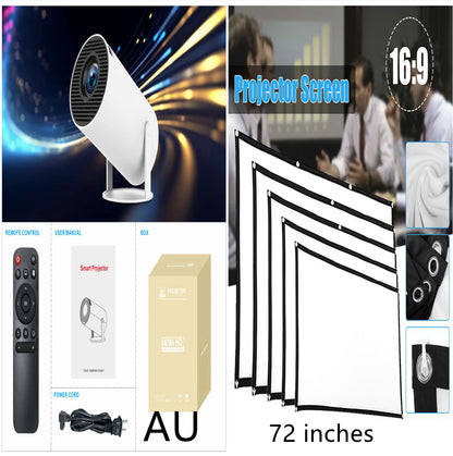 🎬 Proyector HY300 Pro para Cine en Casa – Compacto, Portátil y Potente
