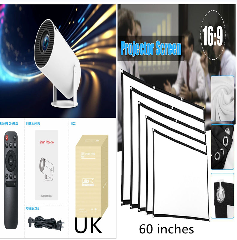 🎬 Proyector HY300 Pro para Cine en Casa – Compacto, Portátil y Potente