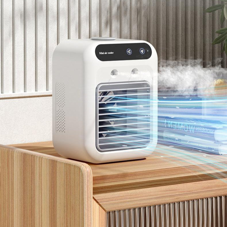 Mini Aire Acondicionado Portátil USB | Ventilador con Nebulización y Enfriamiento por Agua