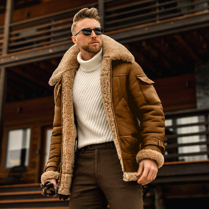 Chaqueta Táctica Militar de Invierno para Hombre con Forro Polar y Cuello de Piel