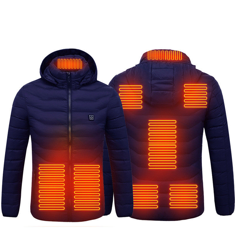 Chaqueta Térmica Calefactable USB para Hombre – Abrigo Eléctrico de Invierno con Calefacción