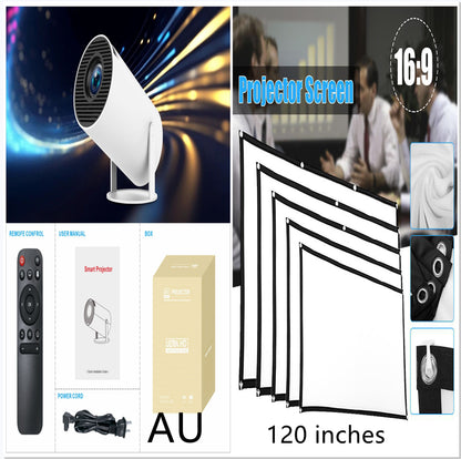 🎬 Proyector HY300 Pro para Cine en Casa – Compacto, Portátil y Potente