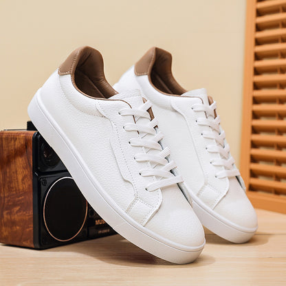 👟 White Sneakers for Men Low-Cut – Casual Spring & Summer Style