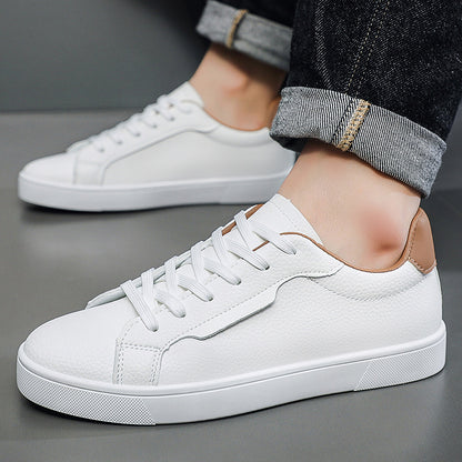 👟 White Sneakers for Men Low-Cut – Casual Spring & Summer Style