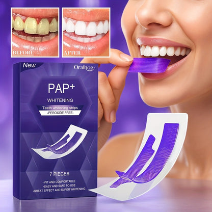 ¡Sonrisa Blanca en Casa! Tiras Blanqueadoras PAP+ Sin Peróxido – Resultados Rápidos y Sin Sensibilidad