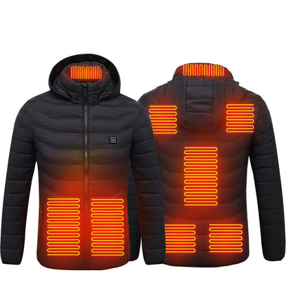 Chaqueta Térmica Calefactable USB para Hombre – Abrigo Eléctrico de Invierno con Calefacción